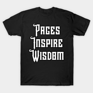 Pages Inspire Wisdom T-Shirt